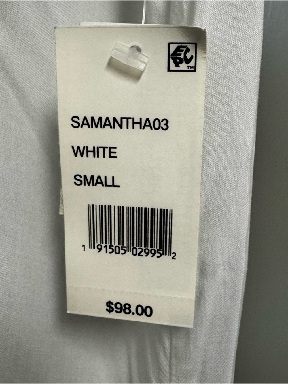 NEW VELVET BY GRAHAM & SPENCER Samantha White Viscose Popover Ruffle Trim Sz‎ S - Picture 3 of 14